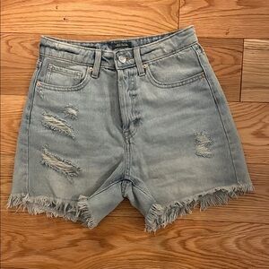 Wild Fable super high-rise, cutoff jean shorts. Distressed Style